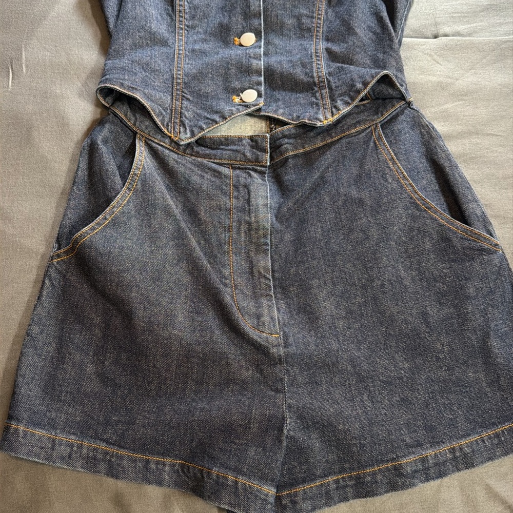 Jean romper - Picture 6 of 9
